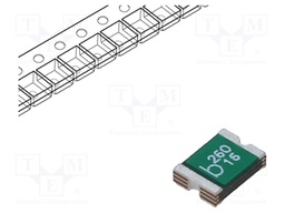 Fuse: PTC polymer; 2.6A; Imax: 100A; Case: 1812; 0ZCG