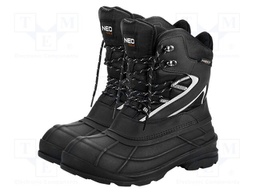 Boots; Size: 42; black; rubber,polyester; slip