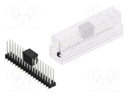 Connector: pin strips; pin header; male; PIN: 36; 2.54mm; SMT; 2x18
