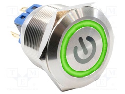 Switch: vandal resistant; Pos: 2; SPST NC + NO; 2A/48VDC; IP65