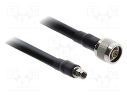 Cable; 10m; N male,RP-SMA male; black; Øcable: 10.5mm; 50Ω