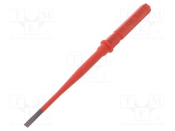 Interchangeable blade; slot; Size: 4,0x0,8mm; insulated,slim