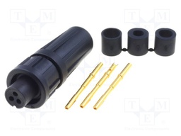 Connector: circular; Series: EN2; plug; female; soldering; PIN: 3