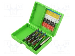 Tools set: screwdriver bits; Torx®; Kit: adapter; 1/4"; 31pcs.