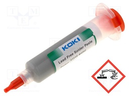 Paste; Sn96,5Ag3Cu0,5; lead free; syringe; 40g; 217°C; 13%; 10ml