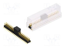 Connector: pin strips; pin header; male; PIN: 40; 2.54mm; SMT; 2x20