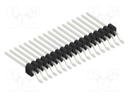 Connector: pin strips; pin header; male; PIN: 18; 1.27mm; SMT; 1x18