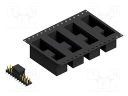 Connector: pin strips; pin header; male; PIN: 20; 2.54mm; SMT; 2x10