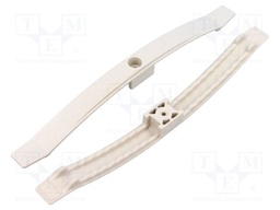 Screw mounted clamp; polyamide 6.6; natural; W: 20mm; L: 242mm