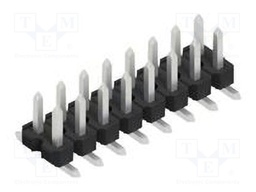 Connector: pin strips; pin header; male; PIN: 16; 2.54mm; SMT; 2x8