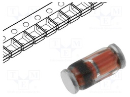 Zener Single Diode, 4.7 V, 500 mW, SOD-80 (MiniMELF), 5 %, 2 Pins, 175 °C