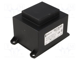 Transformer: encapsulated; 25VA; 230VAC; 24V; 1041.6mA; IP00; 650g
