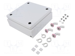 Enclosure: multipurpose; X: 200mm; Y: 200mm; Z: 80mm; KX; steel sheet