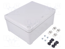 Enclosure: multipurpose; X: 194mm; Y: 241mm; Z: 107mm; polycarbonate