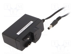 Power supply: switched-mode; voltage source; Out: 5,5/2,1; plug