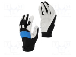 Protective gloves; Size: 10; blue-black; tag