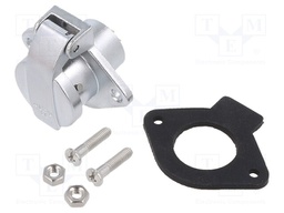 WY16; socket; male; PIN: 10; IP67; 5A; soldering; 400V; 0.75mm2; 18AWG