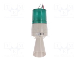 Signaller: lighting-sound; 24VDC; Colour: green; IP54; -30÷50°C