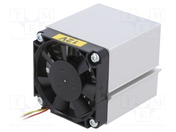 Heatsink: extruded; natural; L: 50mm; W: 50mm; H: 50mm; 1.38K/W; 12VDC