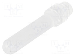 Fibre for LED; round; Ø2.8mm; Front: flat; straight; -20÷50°C