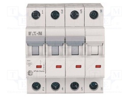 Circuit breaker; 230/400VAC; Inom: 6A; Poles: 3+N; DIN; Charact: B
