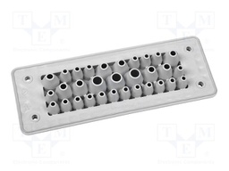 Multigate grommet; grey; Holes no: 31; -40÷90°C; UL94V-0; IP66; MHF