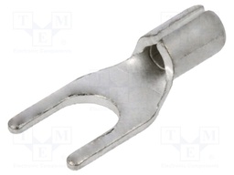Fork terminal; M4; 0.25÷1.5mm2; crimped; for cable; non-insulated