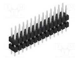 Connector: pin strips; pin header; male; PIN: 28; 2.54mm; THT; 2x14