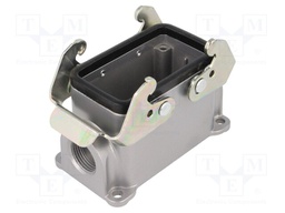 Enclosure: for HDC connectors; C146; size E10; with double latch