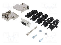 D-Sub; PIN: 9; female; shielded,metalized; angled 45°; soldering