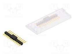 Connector: pin strips; pin header; male; PIN: 12; 2.54mm; SMT; 1x12