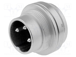Connector: M16; male; for panel mounting,rear side nut; socket