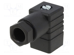 Connector: valve connector; plug; form C; 8mm; female; PIN: 4; 6A