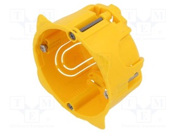 Enclosure: junction box; Ø: 67mm; Z: 40mm; plaster embedded; IP20