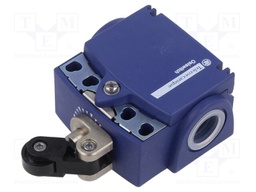 Limit switch; lever R 20,2mm, plastic roller Ø14mm; NO + NC