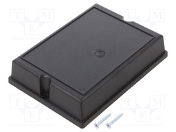 Enclosure: multipurpose; X: 127mm; Y: 93.5mm; Z: 28mm; ABS; black