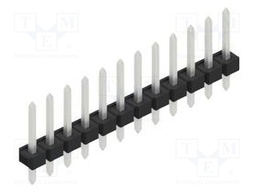 Connector: pin strips; pin header; male; PIN: 12; 2.54mm; THT; 1x12