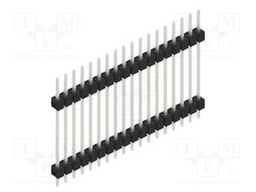 Connector: pin strips; pin header; male; PIN: 18; 2.54mm; THT; 1x18