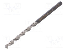 Drill bit; for metal; Ø: 3.5mm; L: 70mm; HSS-CO; Conform to: DIN 338