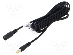 Cable; 2x0.52mm2; DC 5,5/2,1 plug,DC 5,5/2,1 socket; straight