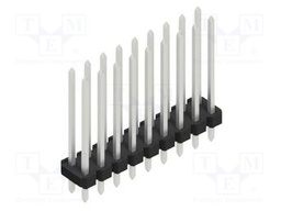 Connector: pin strips; pin header; male; PIN: 18; 2.54mm; THT; 2x9