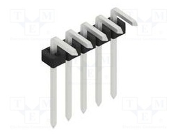 Connector: pin strips; pin header; male; PIN: 5; 2mm; THT; 1x5; 100V