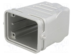Enclosure: for HDC connectors; C146; size E6; for cable; high,EMC