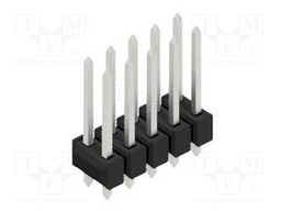 Connector: pin strips; pin header; male; PIN: 10; 2.54mm; THT; 2x5