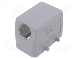 Enclosure: for HDC connectors; HTS; size 4; PG16; Pitch: 57x27mm