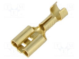 Terminal: flat; 6.3mm; 0.8mm; female; 1÷2.5mm2; crimped; for cable