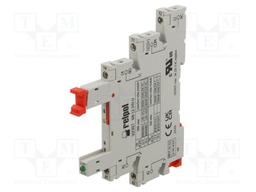 Socket; 6A; for DIN rail mounting; IP20; 88.6x6.2x76mm