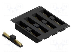 Connector: pin strips; pin header; male; PIN: 34; 2.54mm; SMT; 2x17