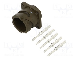 Connector: circular; VG95234; socket; male; PIN: 5; with contacts