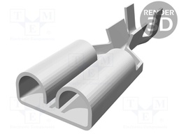 Terminal: flat; 6.3mm; 0.8mm; female; 0.51÷1.65mm2; crimped; tinned